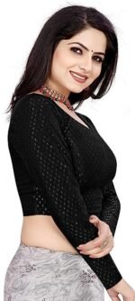 Womens Stretchable Full Sleeves Blouses Womens Lycra Blouses - Image 3